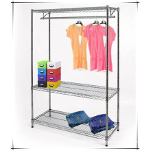 Home Bedroom Adjustable Metal Wardrobe Rack